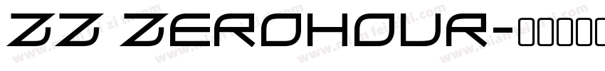 ZZ ZeroHour字体转换